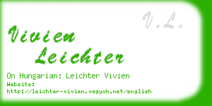 vivien leichter business card